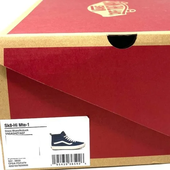 VANS SK8-Hi MTE-1 Shoes High Top Nubuck Blue Men’s Size Sneakers VN0A5HZYA07 - Picture 10 of 10